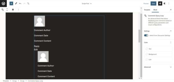 В WordPress 6.0 появятся новые блоки, связанные с комментариями