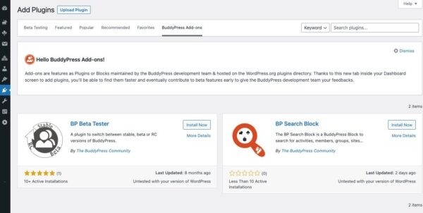 Вышел BuddyPress 10.0.0: добавлены запросы на членство, улучшен вид ленты активности