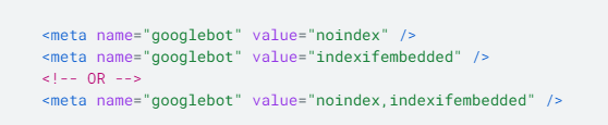 Google ввел новый тег indexifembedded для лучшего контроля над индексацией контента