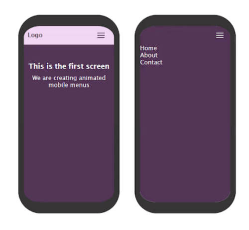 Анимация мобильных меню с помощью CSS