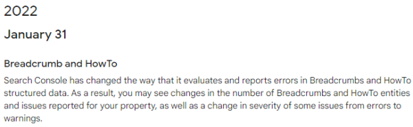 Search Console обновил отчеты по разметке Breadcrumbs и HowTo
Search Console обновил отчеты по разметке Breadcrumbs и HowTo