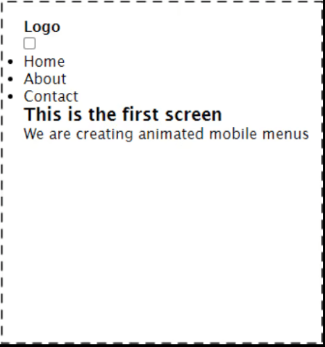 Анимация мобильных меню с помощью CSS