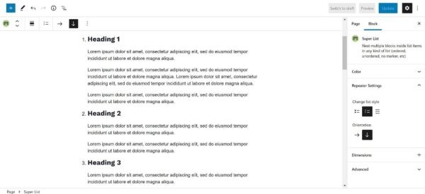 Super List Block: плагин для улучшения списков в WordPress Super List Block: плагин для улучшения списков в WordPress