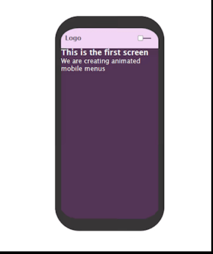 Анимация мобильных меню с помощью CSS