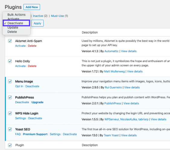 Как откатиться к прошлым версиям WordPress (для решения проблем с плагинами и темами) Как откатиться к прошлым версиям WordPress (для решения проблем с плагинами и темами)