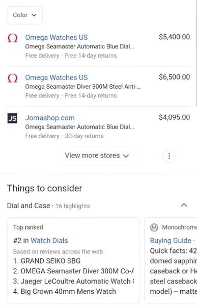 
            Google тестирует блок «Things to consider» на карточках товаров
        