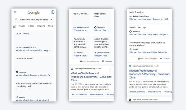 
            Google тестирует новое оформление выделенных описаний
        