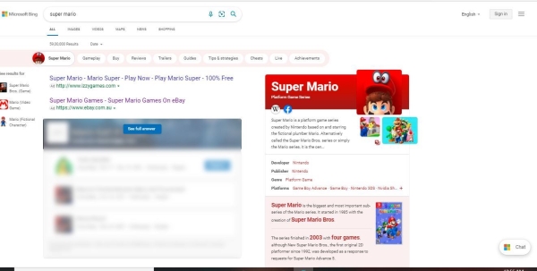Bing тестирует выдачу «более полных» ответов на запрос по дополнительному клику
Bing тестирует выдачу «более полных» ответов на запрос по дополнительному клику