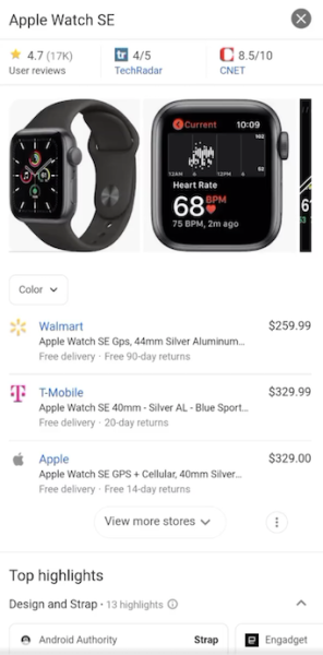 
            Google тестирует блок «Высоко оценено пользователями» в результатах мобильного поиска
        