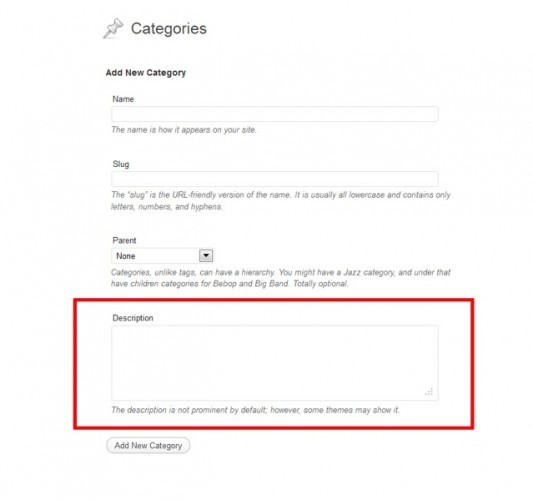 Как вывести описание к рубрикам в вашей теме WordPress Как вывести описание к рубрикам в вашей теме WordPress