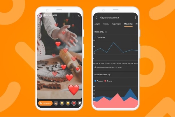 
            Одноклассники добавили показатели «Моментов» в общую статистику групп и профилей
        