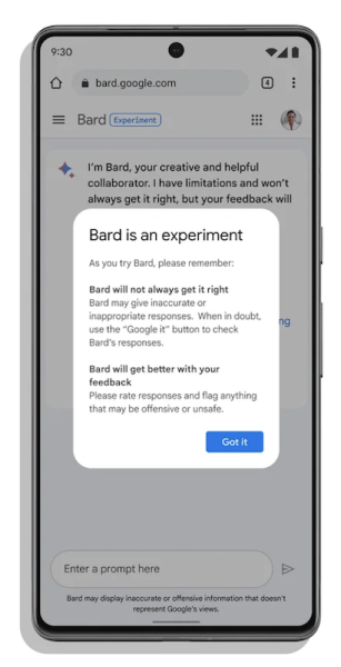 
            Google открывает доступ к Bard
        