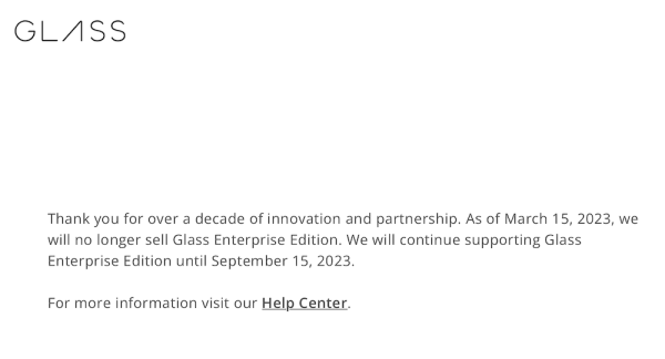 
            Google прекратил продажу очков дополненной реальности Glass Enterprise Edition
        