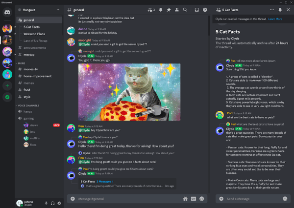Discord внедряет искусственный интеллект на каждый сервер
Discord внедряет искусственный интеллект на каждый сервер