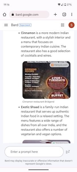 
            Google Bard начал использовать в ответах изображения
        