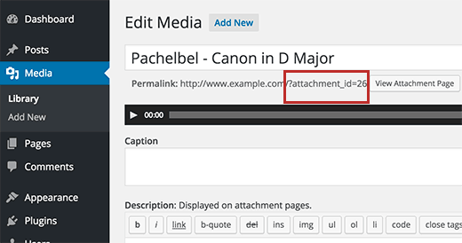 Edit page. Embed аудио. page edit. add audio.