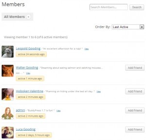 Как создать произвольный каталог членов сообщества в BuddyPress