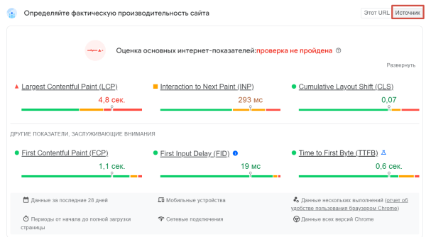 Как провести аудит страницы при помощи PageSpeed Insights и ускорить ее