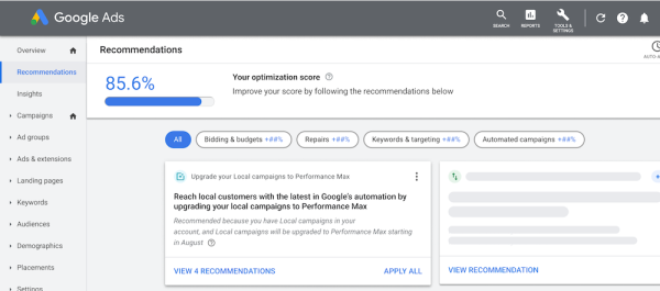 Google Ads начал автоматическое обновление локальных кампаний до Performance Max
Google Ads начал автоматическое обновление локальных кампаний до Performance Max